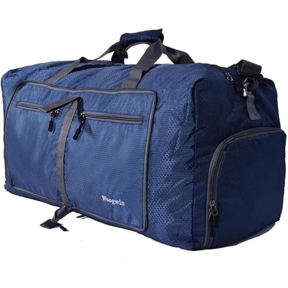 Travel Duffel Bag Large Foldable Waterproof Overnight Bag for Beach Swim Bags - Picture 7 of 7